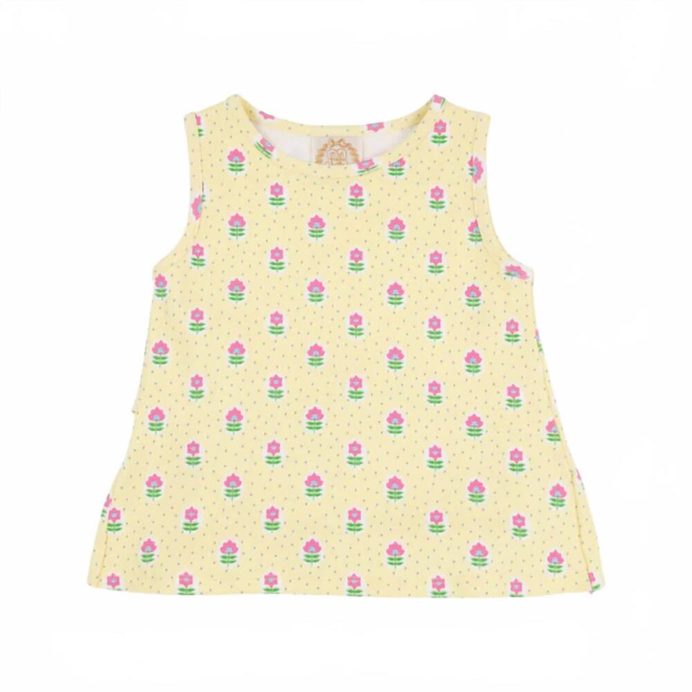 NEW BEAUFORT BONNET kid's love you back top in fairway floral